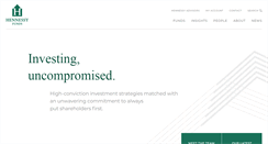 Desktop Screenshot of hennessyfunds.com
