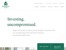 Tablet Screenshot of hennessyfunds.com